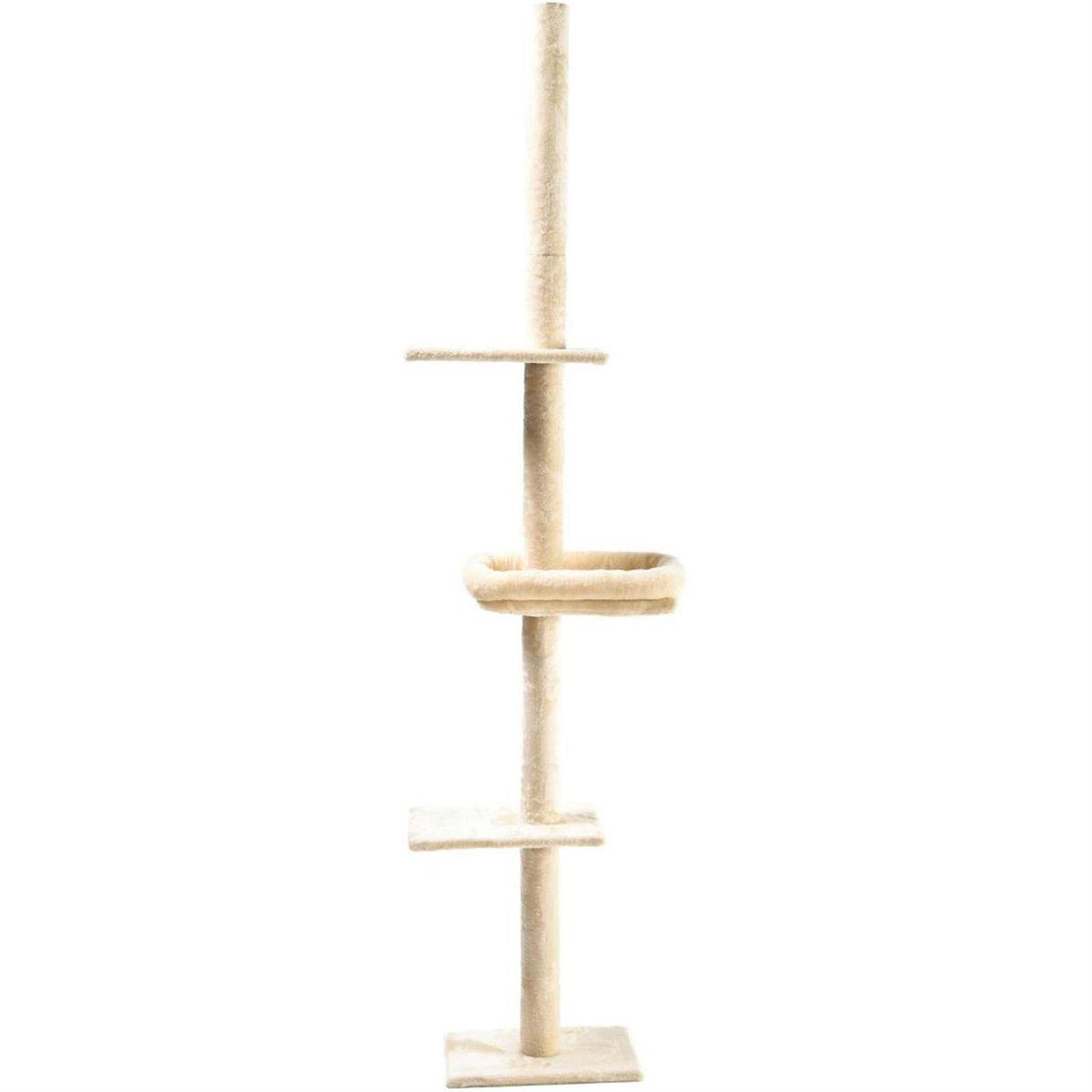 4-Level Carpeted Adjustable Cat Tree with Cat Bed V402