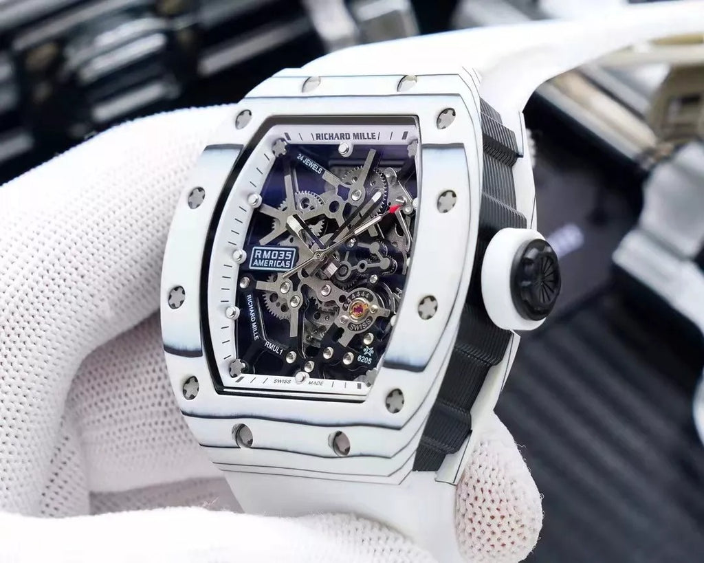 White Dial White Bezel White Rubber Strap Watch X28618
