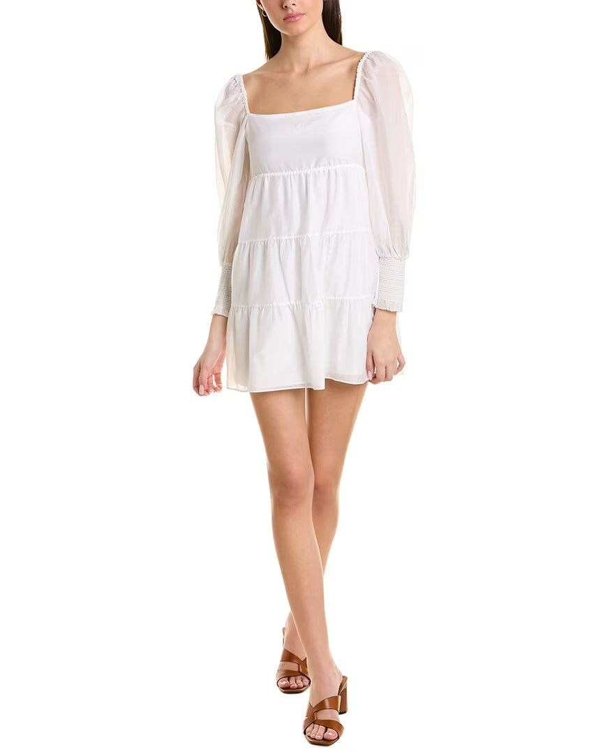 Tiered Tie Back Mini Dress W77761