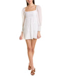 Tiered Tie Back Mini Dress W77761