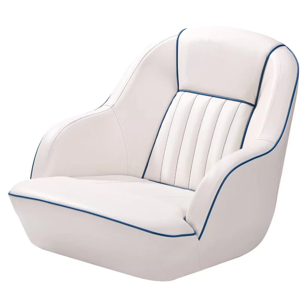 White/Red Pontoon Boat Captains Bucket Seat U320755