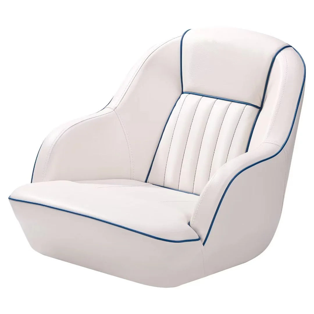 White/Red Pontoon Boat Captains Bucket Seat U320755