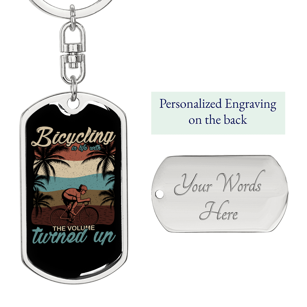 Swivel Dog Tag Keychain F71196