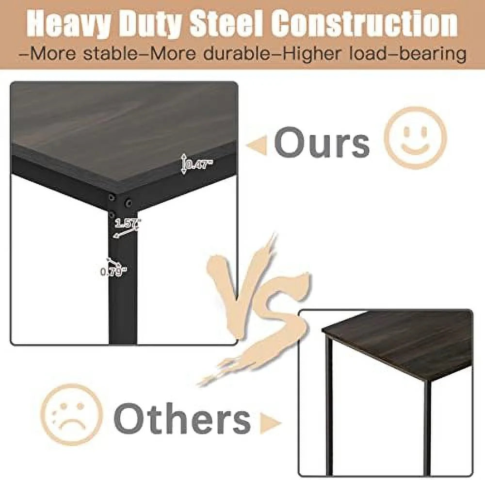 L Shaped Desk 55 inch with Shelves I23931