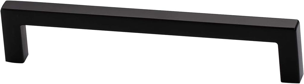Flat Black 5 Inch Cabinet Drawer Handle Pulls 10 Pack V904
