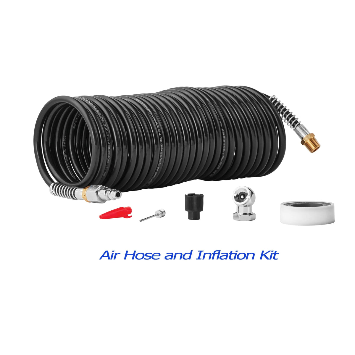 3 Gallon Oil-free Portable Air Compressor with Hose & Inflation Accessory Kit, 100 PSI P8167