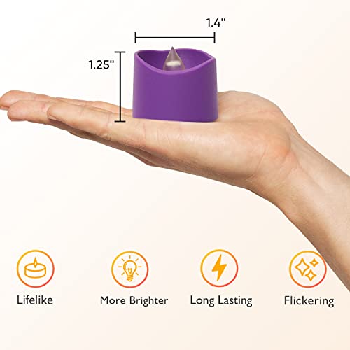 12-Pack Flameless LED Tea Lights Candles Battery Operated O68234