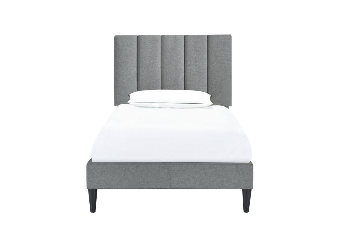 Vertical Channeled Platform Bed I5852