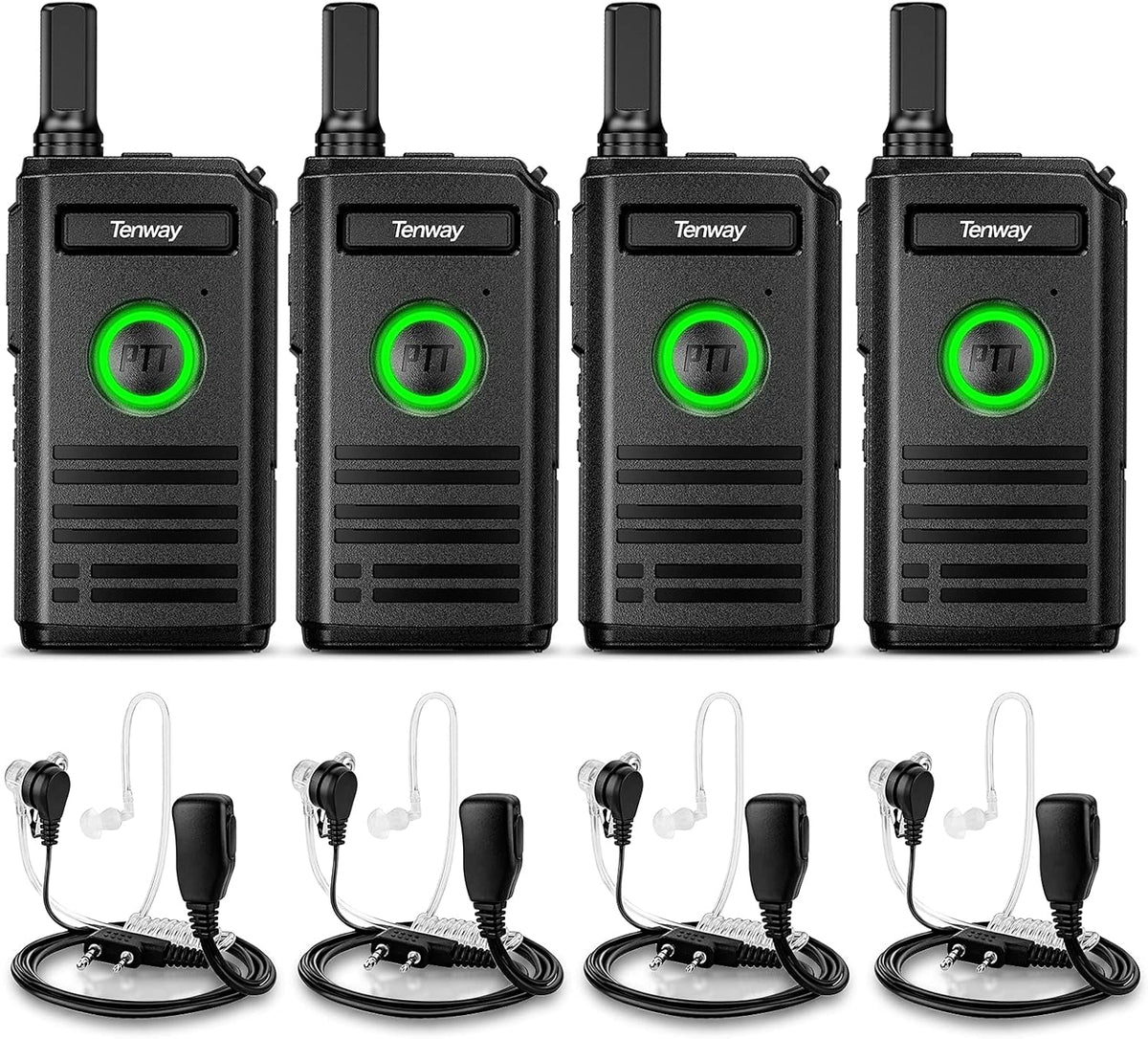 4 Pack Rechargeable Two Way Radio with Earpiece L9382
