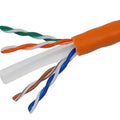 Orange 1000 ft. 24AWG Cat 6 UTP Stranded Ethernet Bare Copper Cable I1710