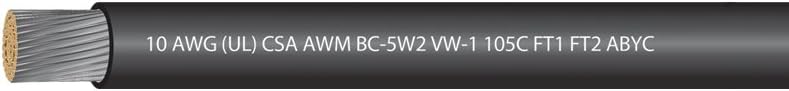 10 AWG Marine Grade Primary Tinned Copper Boat Wire, 600 Volts, Pack of 2 Q426