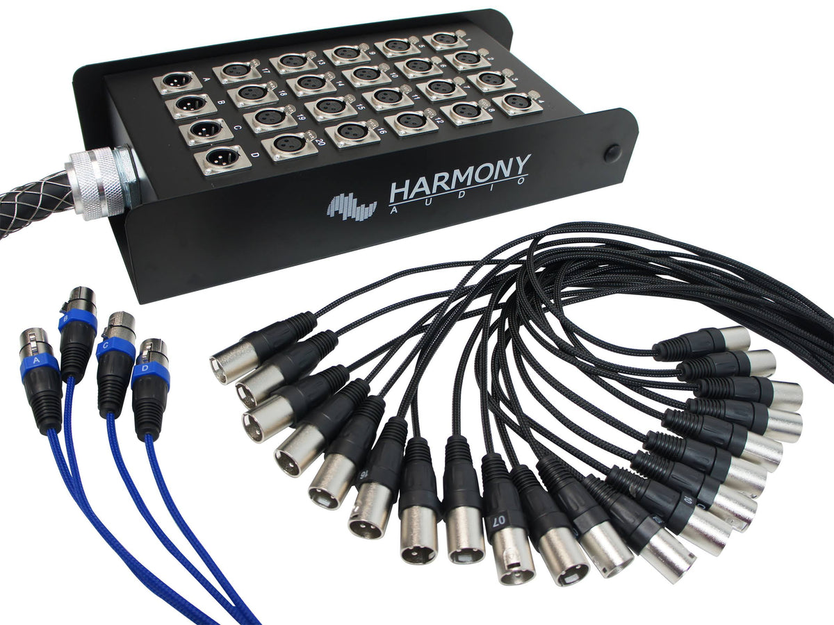24 Channel 100 Feet XLR Snake Cable R8365