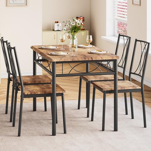 Dining Table Set for 4 with 4 Chairs Y366516