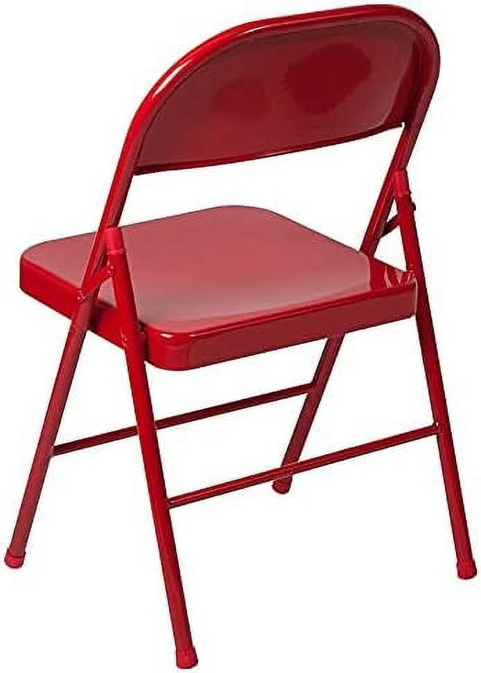 Red Metal Folding Chair L17555