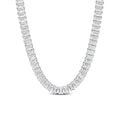 14k White Gold Tennis Necklace N6403