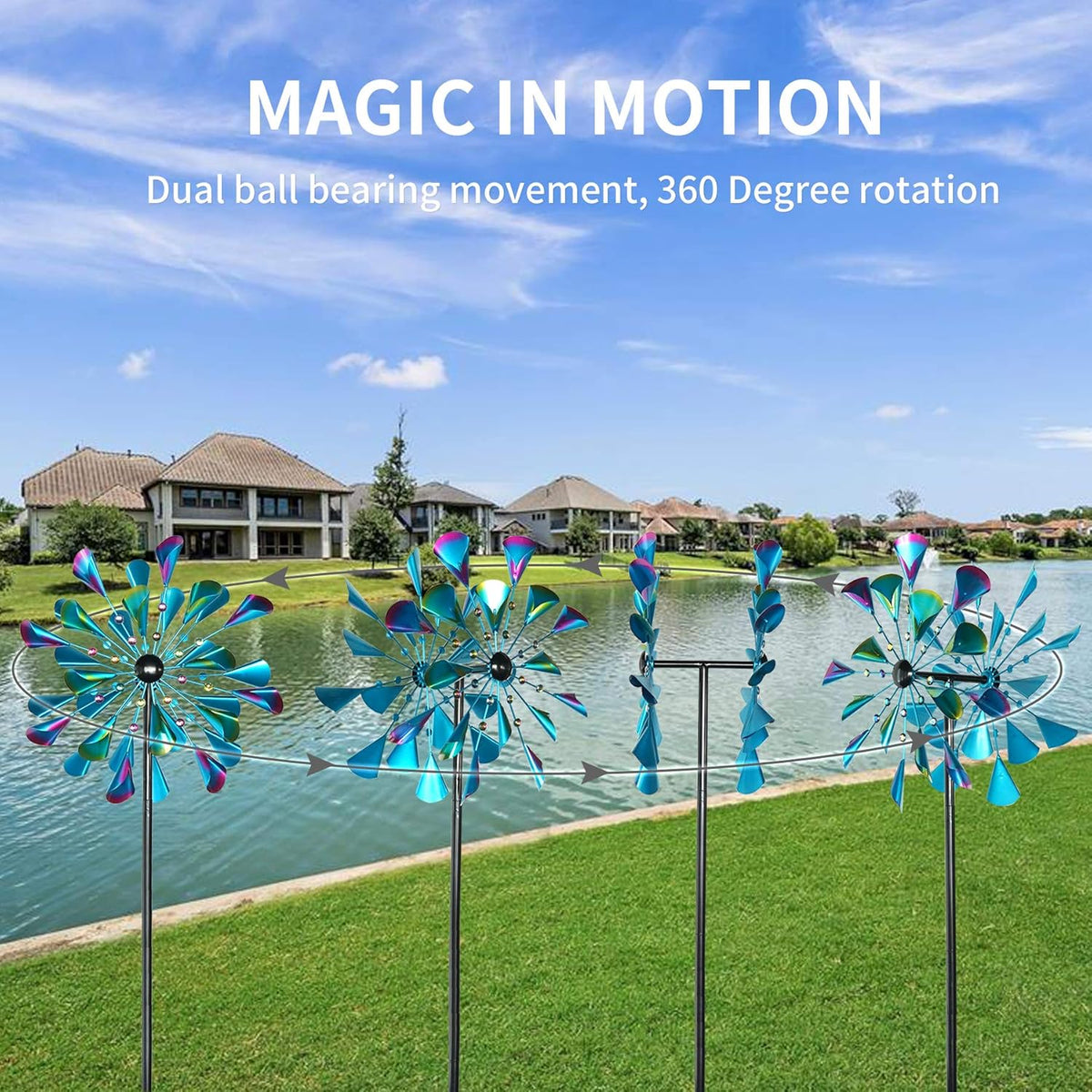 72 Inches Metal Wind Spinner G233