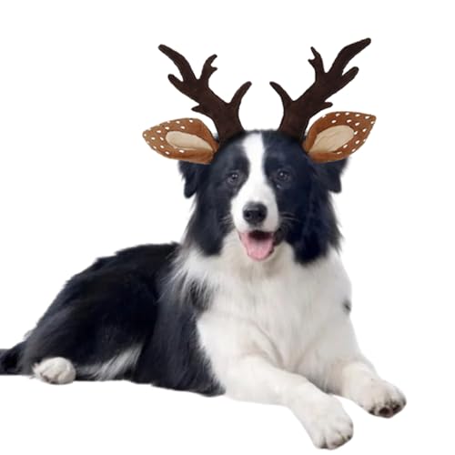 Adjustable Dog Antlers Headband Costume I2695