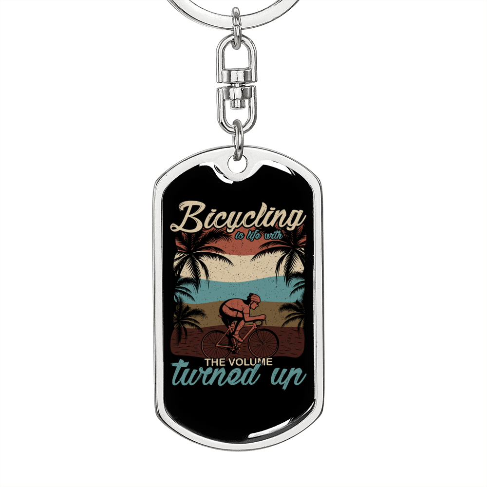 Swivel Dog Tag Keychain F71196