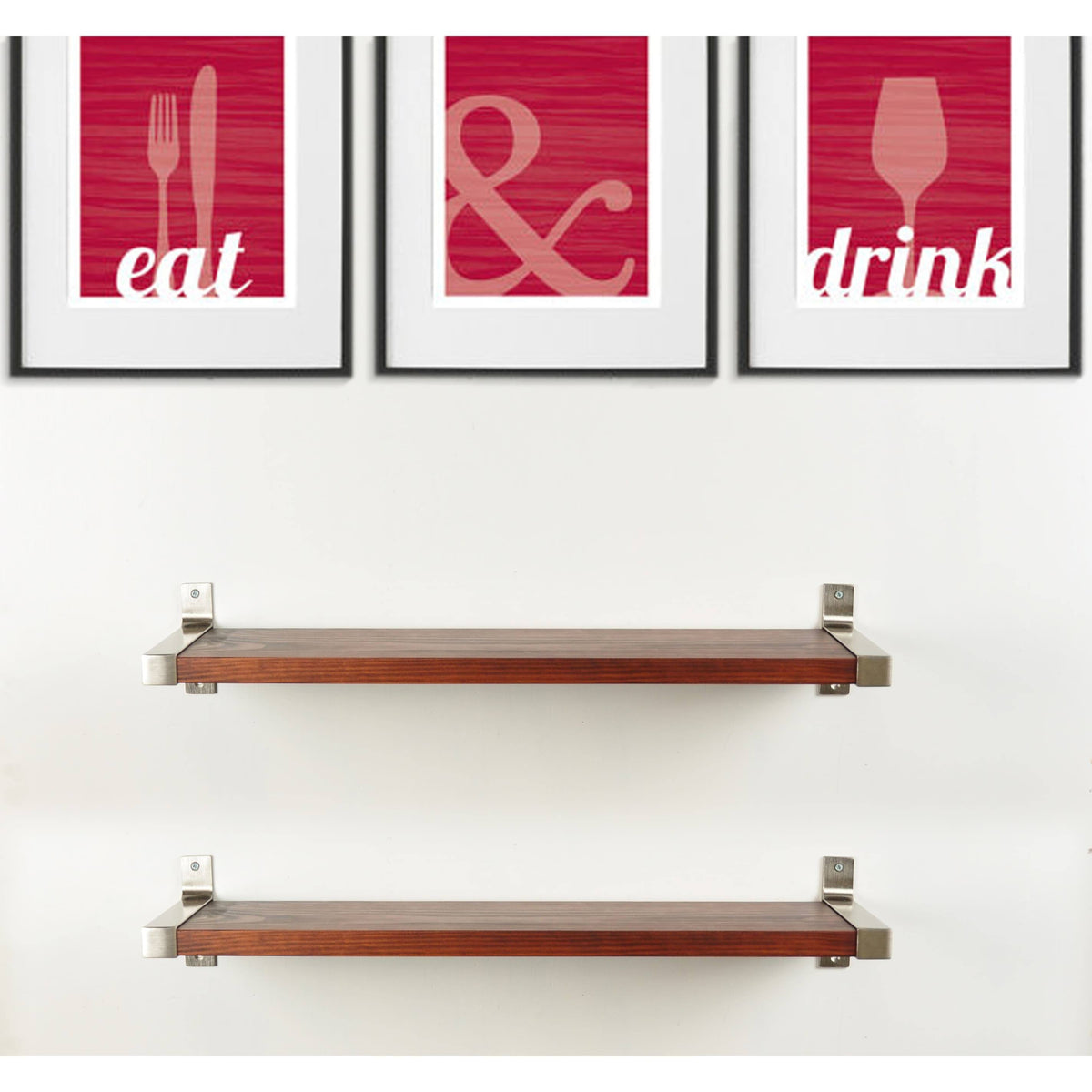 2 Piece Wood Wall Shelf Set M396068