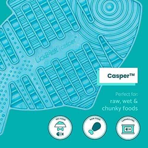 Fish-Shaped Cat Slow Feeders Lick Mat K888340