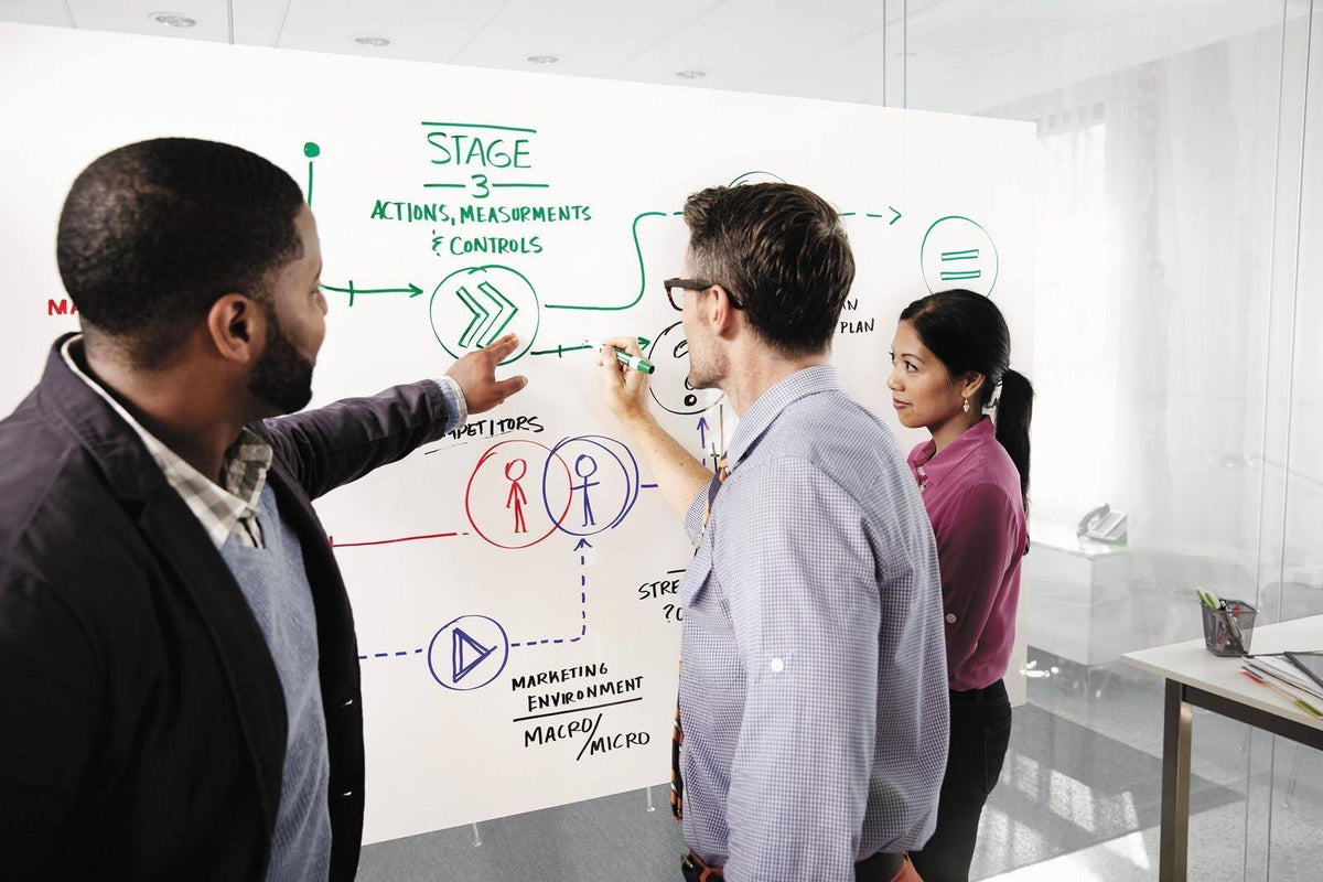 White Dry-Erase Surface 48x22 x 72x22 X589