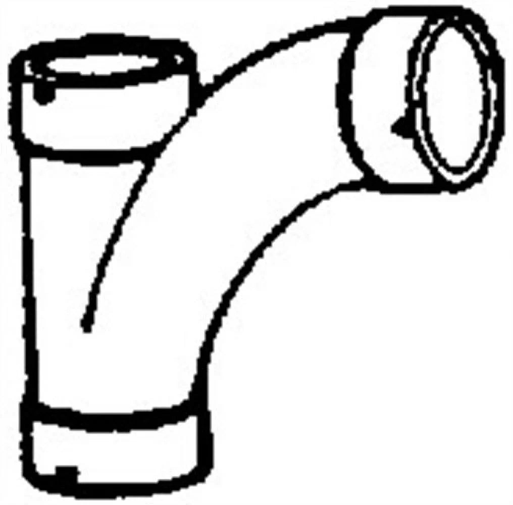 4 x 4 x 2 in PVC White SCH 40 Reducing Combination Tee Pipe Wye I27444