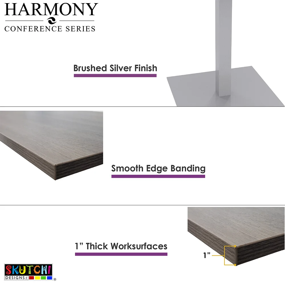 Arc Rectangle Modular Conference Table With Electrical Units Z187929