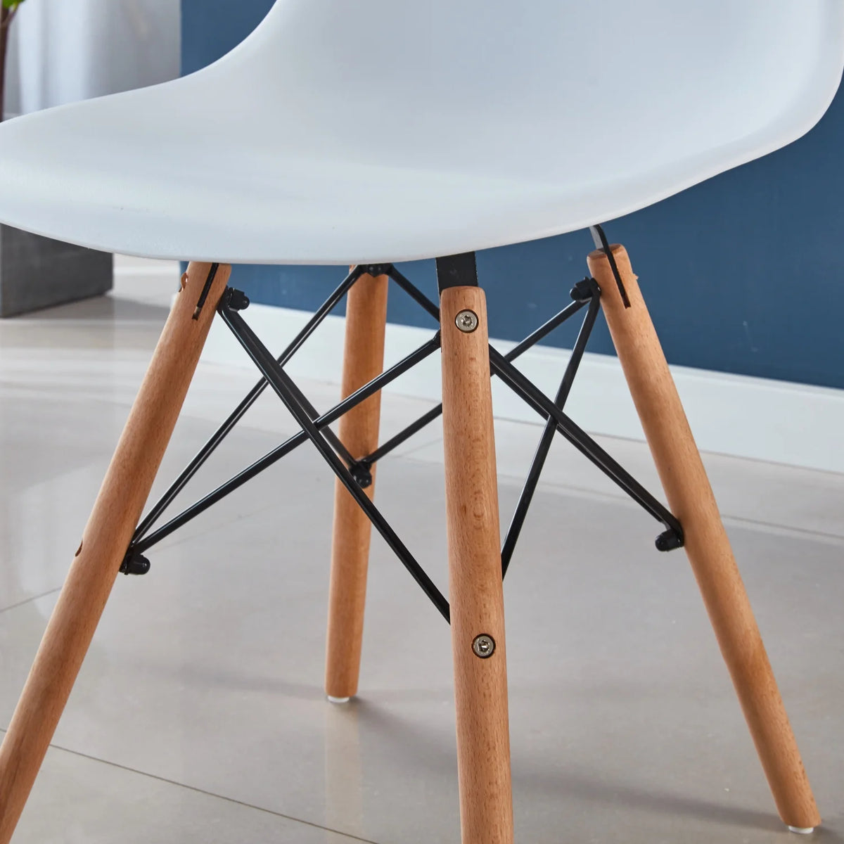 Square 5-Piece Dining Table Set with 4 Chairs E963651