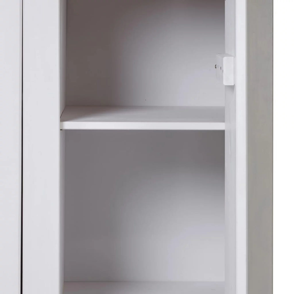 White 3-Door Pine Wardrobe R77563