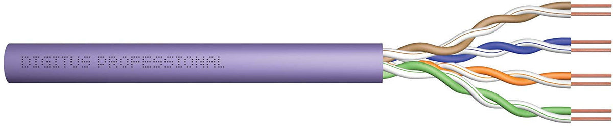 Cat-5e Cat-6 Cat-6a Cat-7 Cat-7A Purple Network Cable 305M T693