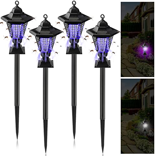 4 Pack Solar Powered Mosquito Zapper J8984