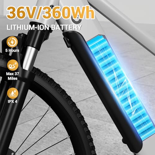 26" Tire Electric Bicycle with 360Wh Removable Battery P4706