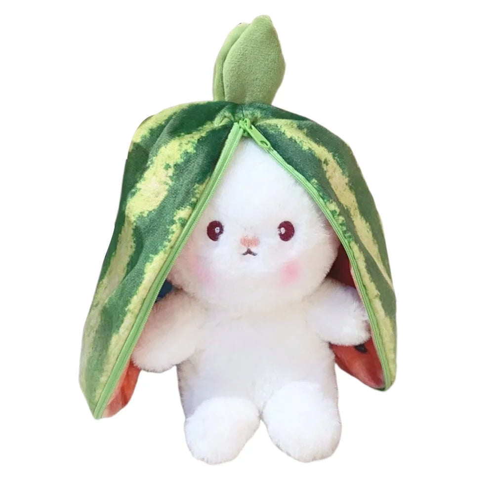 Reversible Watermelon Bunny Plush Stuffed Animal U88116