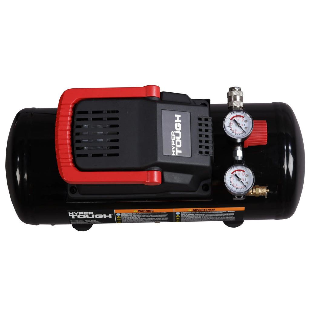 3 Gallon Oil-free Portable Air Compressor with Hose & Inflation Accessory Kit, 100 PSI P8167