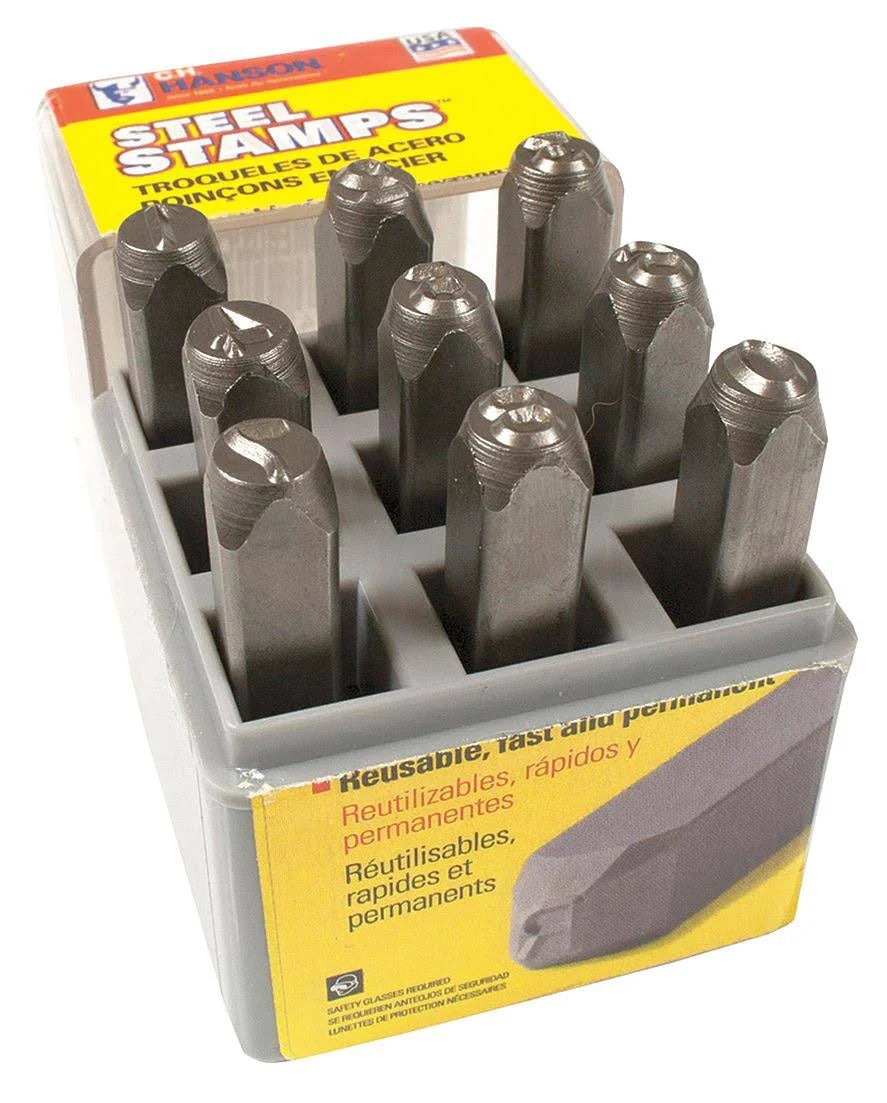 3/8 Round Face Steel Number Set E705174