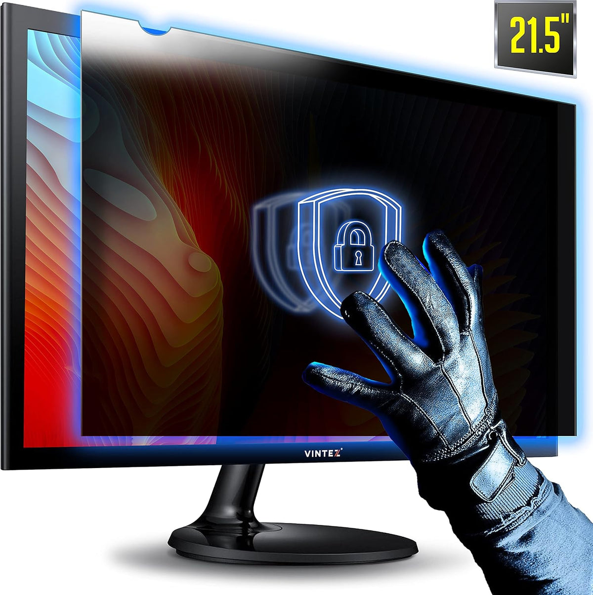 21.5 Inch Computer Privacy Screen Filter for 16:9 Widescreen Monitor, Anti-Glare, Anti-Scratch, Pack of 2 H18293