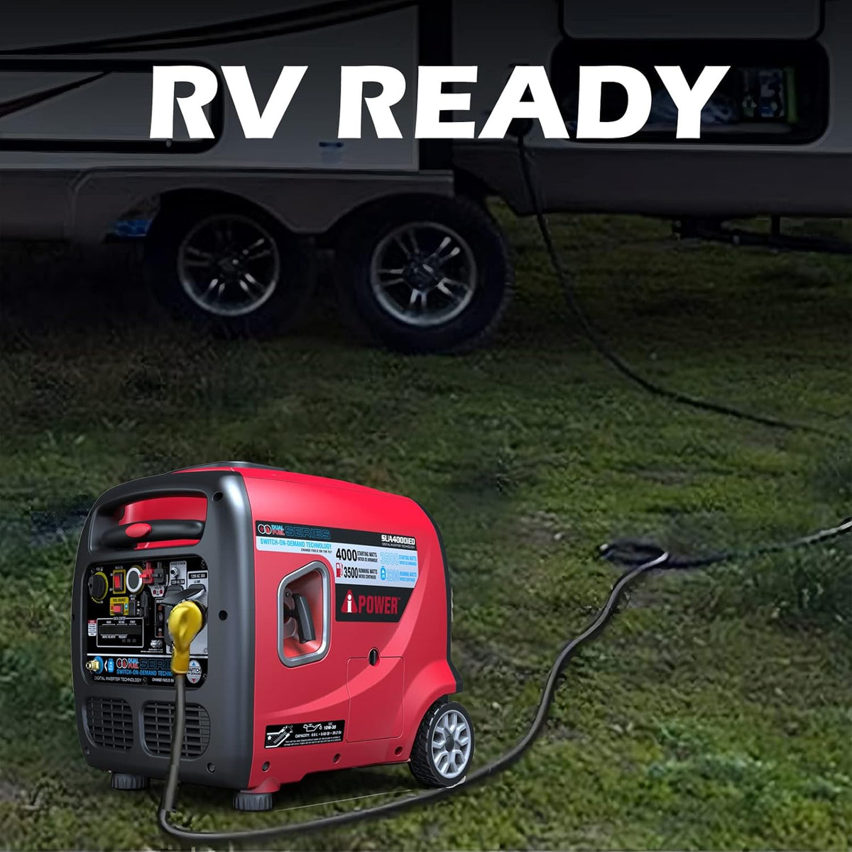4000 Watt Portable Inverter Generator Gas & Propane Powered C526117