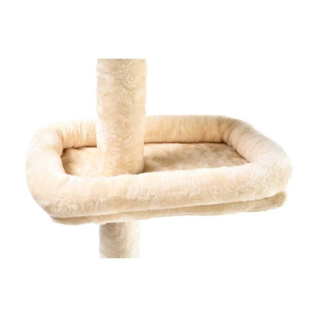4-Level Carpeted Adjustable Cat Tree with Cat Bed V402