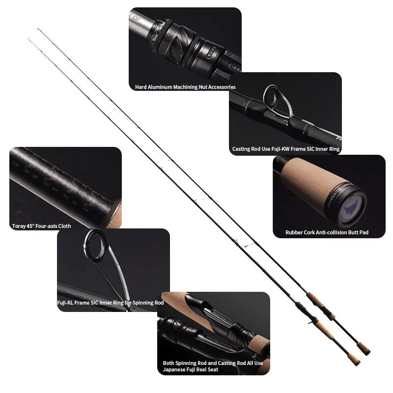 Black Bass Rod with Cork Handle U447455