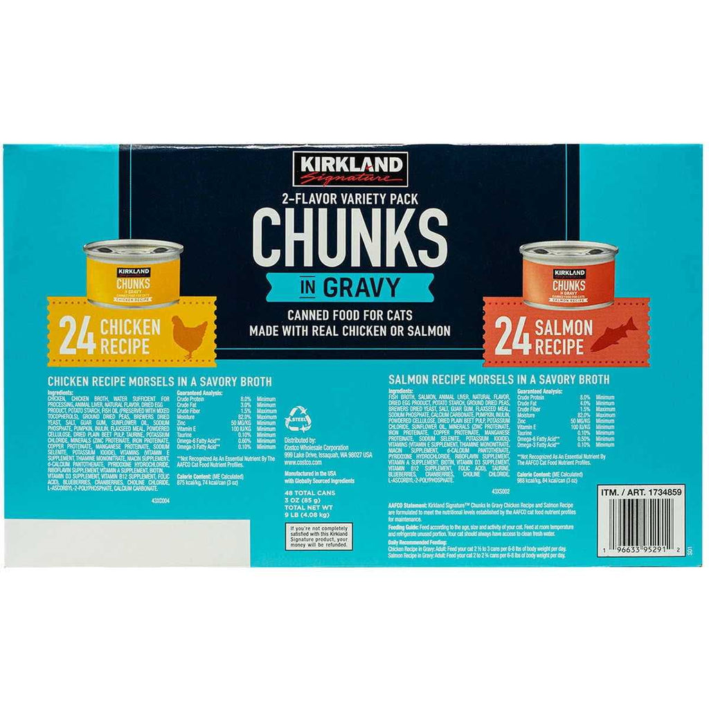 Chunks in Gravy Canned Cat Food Variety Pack Z172