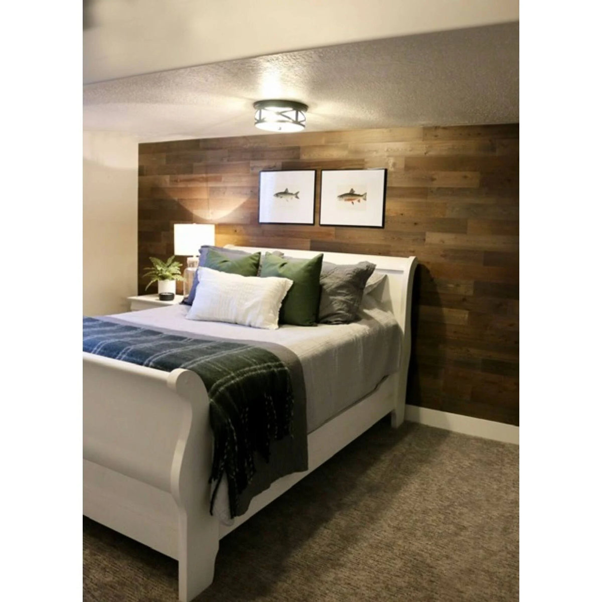 Reclaimed Wooden Wall Planks Peel and Stick 10 Sq. ft R58058