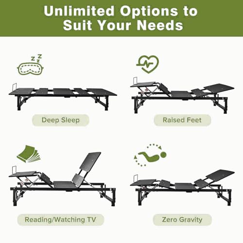 Queen Size Metal Adjustable Bed Frame F18550