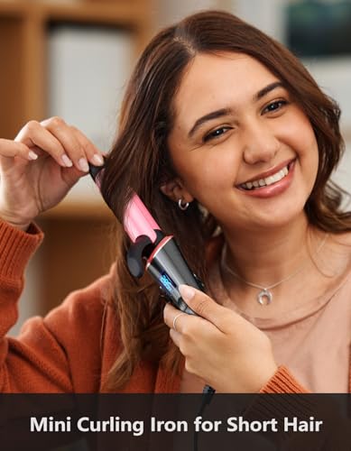 Mini Curling Iron Travel Size Dual Voltage 1 Inch Q9231