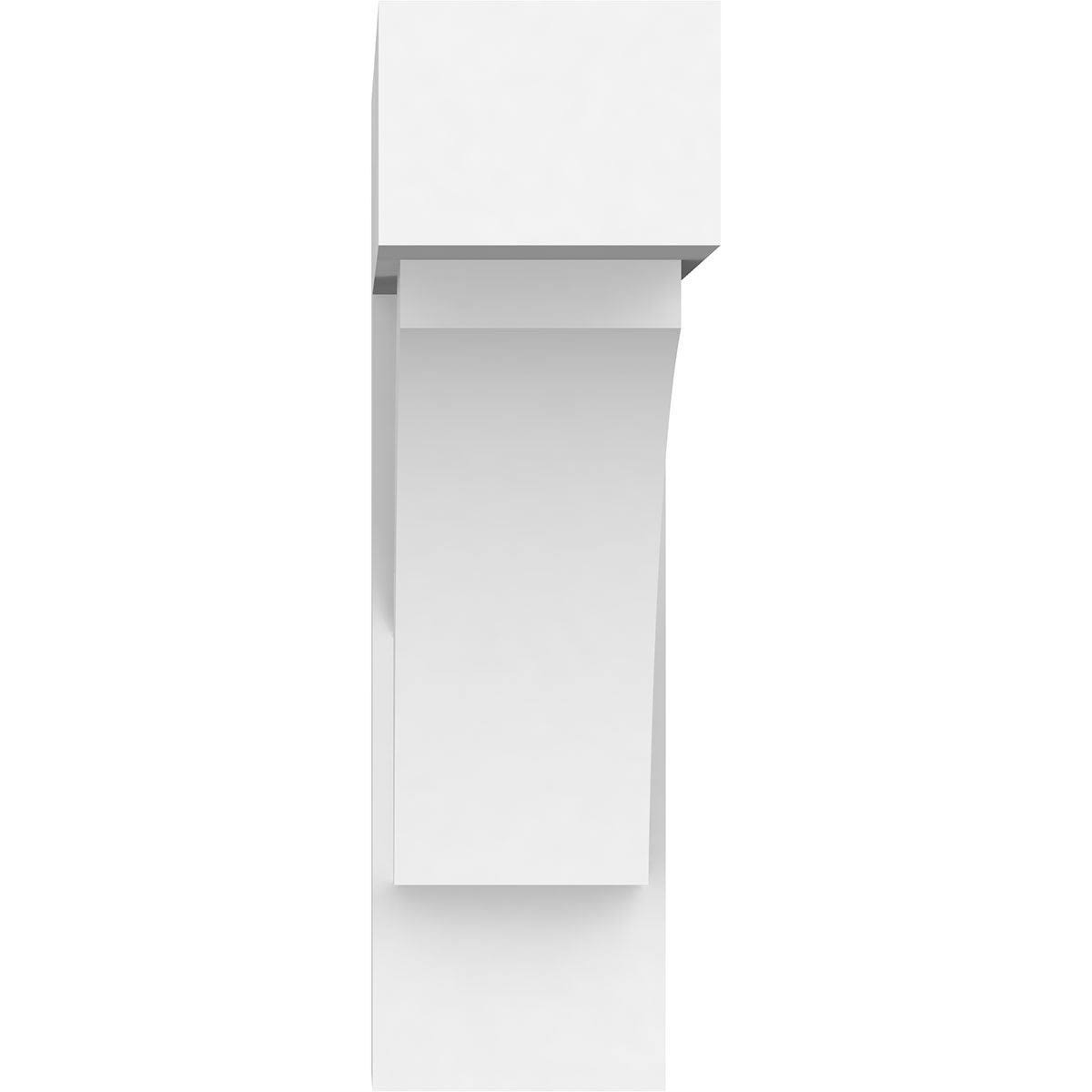 PVC Bracket with Block Ends - 3 x 16 x 16 in. T821