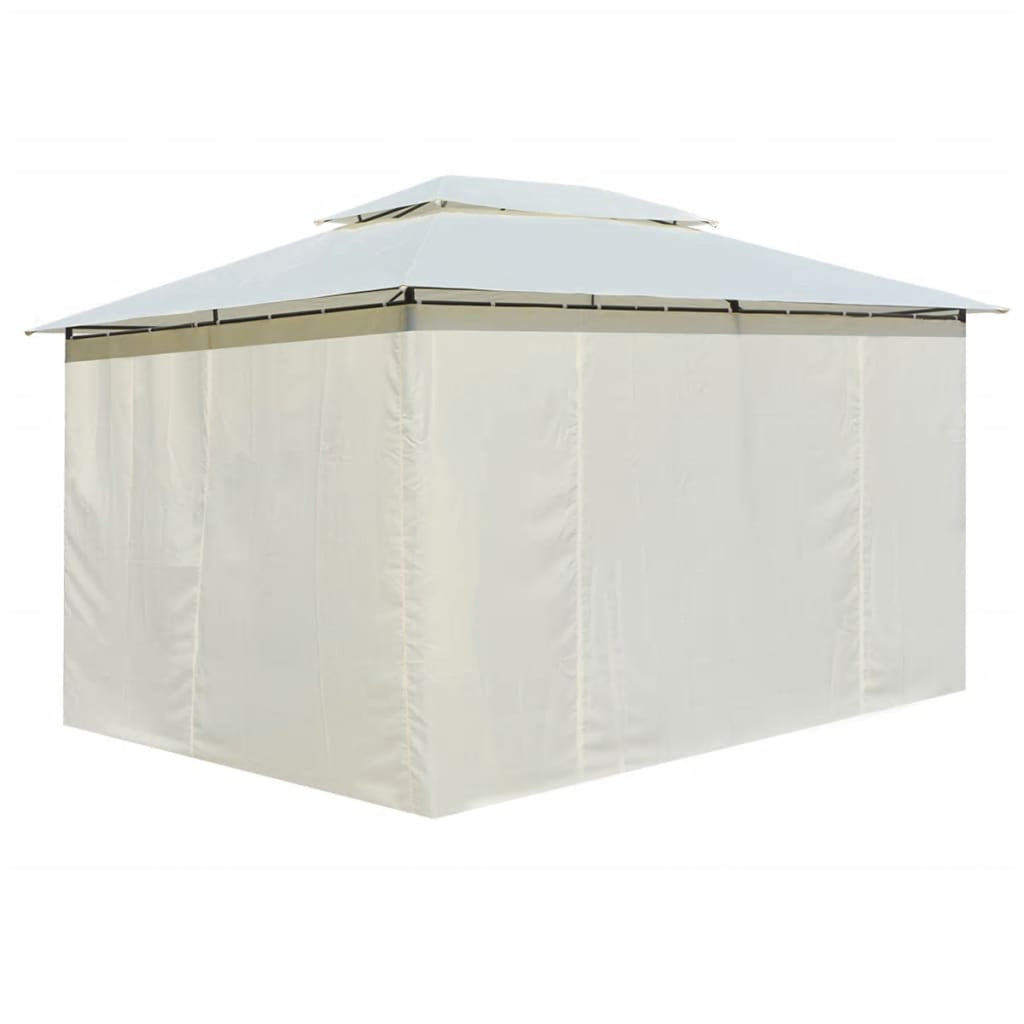 White Garden Marquee with Curtains A228971