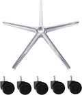 28 Inch Metal Chair Base Replacement with 5 Casters D11199
