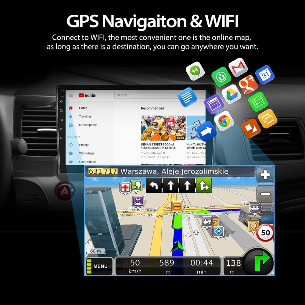 10.1 Inch Touch Screen Car Radio with Navigation Bluetooth A879346
