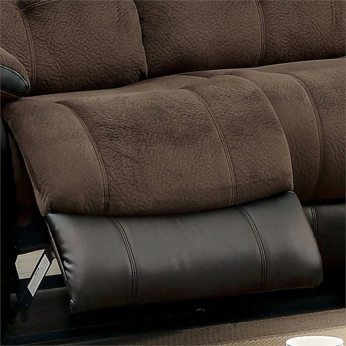 Faux Leather Reclining Sofa Y18475