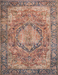 Red Navy 3'6 x 5'6 Rug W8320