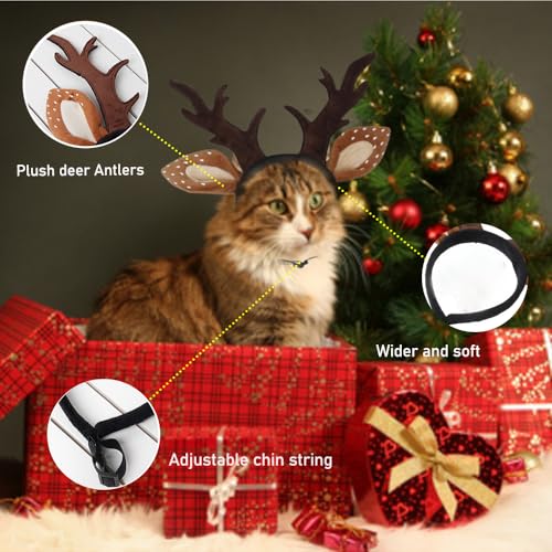 Adjustable Dog Antlers Headband Costume I2695